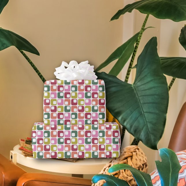 Papel De Regalo Impresión geométrica retro Navidades con patrones  (Subido por el creador)