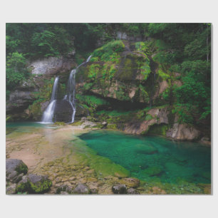 Papel De Regalo Impresionante cascada Virje, Poster de Eslovenia