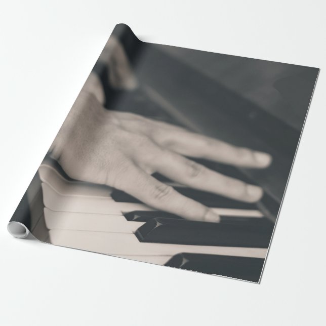 Papel De Regalo Impresionante piano (Desenrollado)