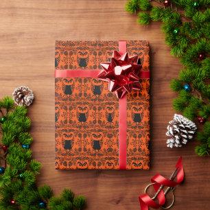 Papel De Regalo Impresiones de búho de arte folclórico
