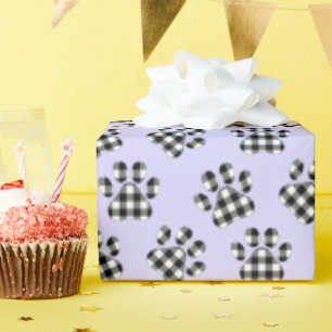 Papel De Regalo Impresiones De Papas De Búfalo En Púrpura