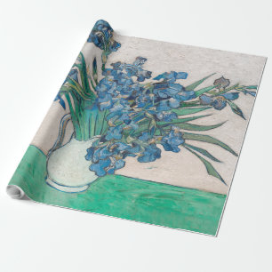 Papel De Regalo Impresionismo de la pintura Van Gogh Iris Vase