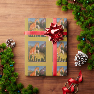 Papel De Regalo Imprimir arte de trío africano