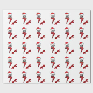 Papel De Regalo Impulsado Por Navidades De Producción Sólidos