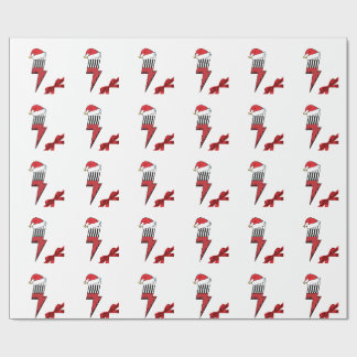 Papel De Regalo Impulsado Por Navidades De Producción Sólidos