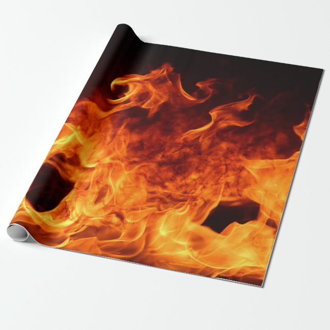 Papel De Regalo Incendios y llamas (Desenrollado)