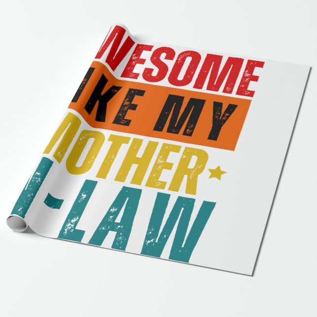 Papel De Regalo Increíble como mi suegra (Desenrollado)