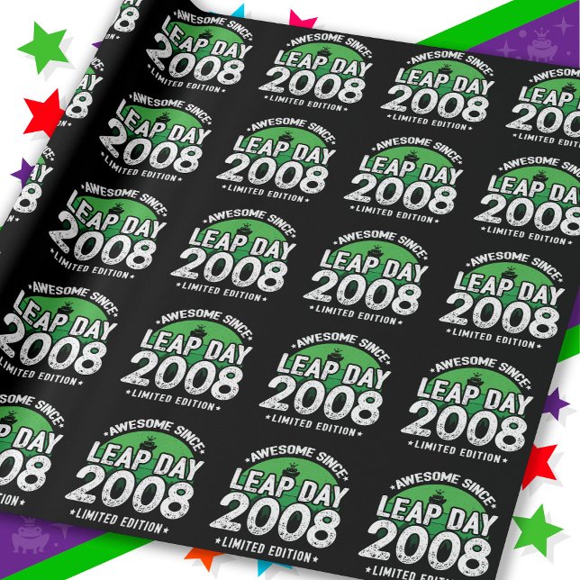 Papel De Regalo Increíble desde 2008 Año Salto Día 29 Feb. Cumplea (Subido por el creador)