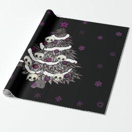 Papel De Regalo Increíble Gótico morado y negro