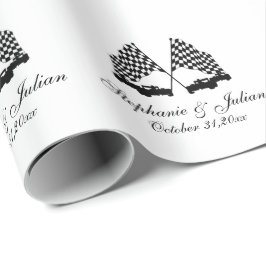 Papel De Regalo Indicador Race Cars Checker