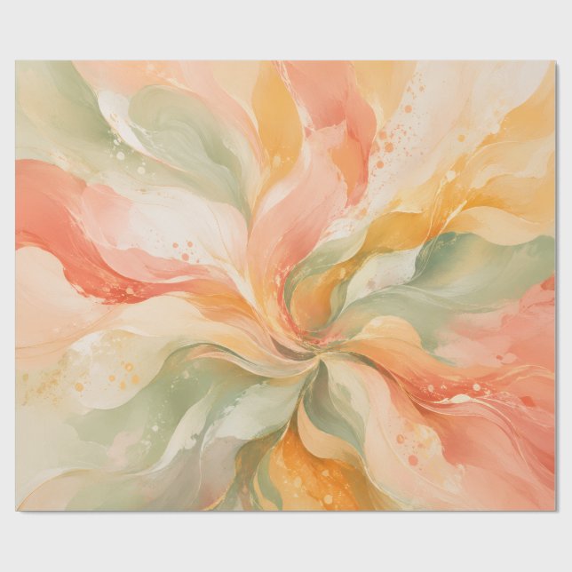 Papel De Regalo Individual de mesa abstracto Soft Bloom (Superficie plana)