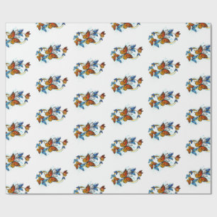 Papel De Regalo Infinidad de Mariposas Monarca