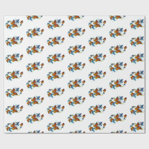 Papel De Regalo Infinidad de Mariposas Monarca