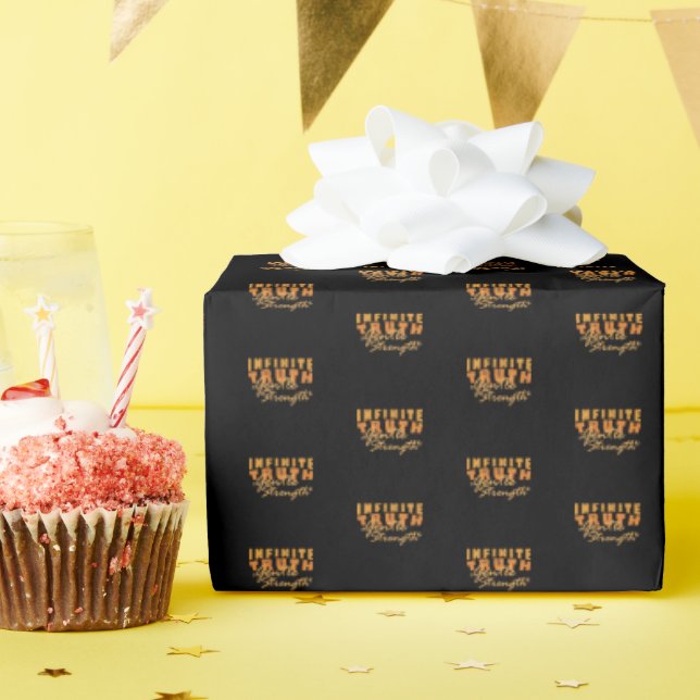 Papel De Regalo Infinite Truth, Gentle Strength  Wrapping Paper  (Fiesta de cumpleaños )