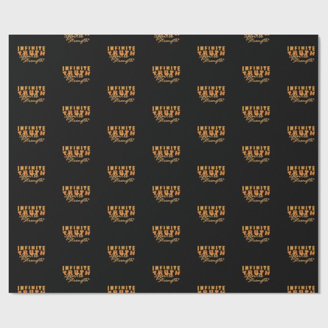 Papel De Regalo Infinite Truth, Gentle Strength  Wrapping Paper  (Superficie plana)