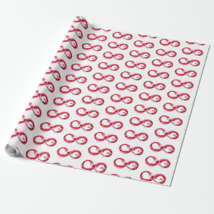 Papel De Regalo Infinito con vino Rojo