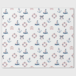 Papel De Regalo Infusión náutica y de Coquette.