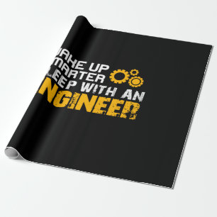 Papel De Regalo Ingeniero Duerme Con Un Ingeniero