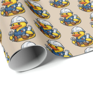 Papel De Regalo Ingeniero Pato de Goma