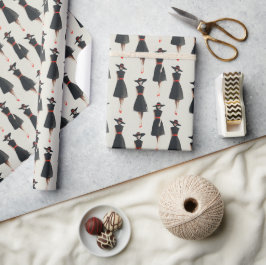 Papel De Regalo Ink Wash Little Black Dress Fashion Pattern