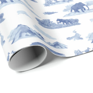 Papel De Regalo Inodoro de Animales Extintos