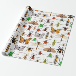 Papel De Regalo Insectos