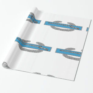 Papel De Regalo Insignia de combate de infantería Veterano del Ejé