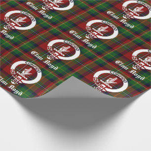 Papel De Regalo Insignia de Escudo de Clan Boyd y Tartán