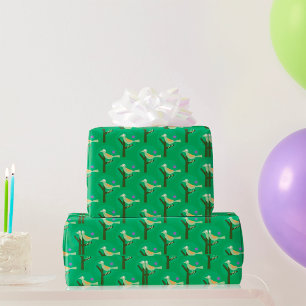 Papel De Regalo Inspiración de la naturaleza del patrón verde de p