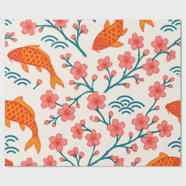 Papel De Regalo Inspiración japonesa (Superficie plana)