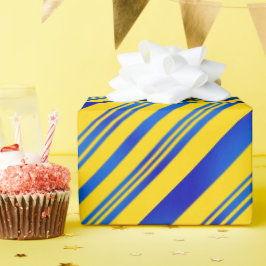 Papel De Regalo Inspiraciones de Ucrania azules y amarillas