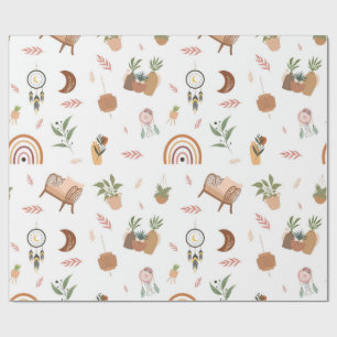 papel de regalo inspirado en boho
