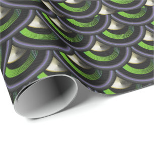 Papel de regalo inspirado en el pavo real