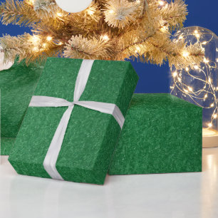 Papel De Regalo Inspirado en metálico simple y elegante verde