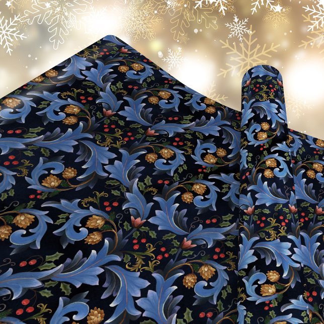 Papel De Regalo Inspirados por William Morris, Navidades azules os (Subido por el creador)
