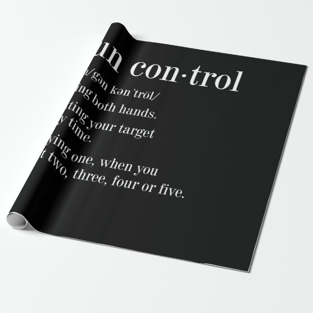 Papel De Regalo Instrucciones de definición de control de armas (Desenrollado)