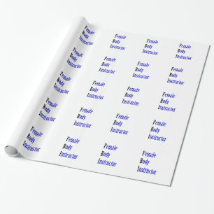 Papel De Regalo Instructora corporal femenina