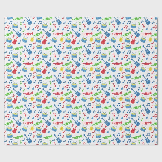Papel De Regalo instrumento musical (Superficie plana)