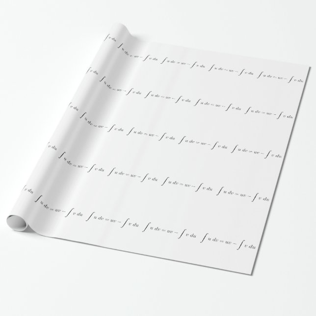 Papel De Regalo Integración por las piezas (Desenrollado)