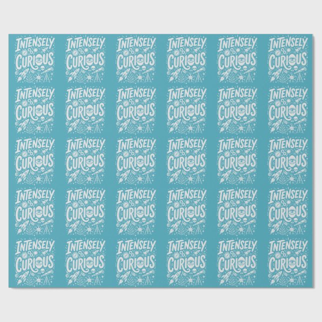 Papel De Regalo Intensamente Curioso (Superficie plana)