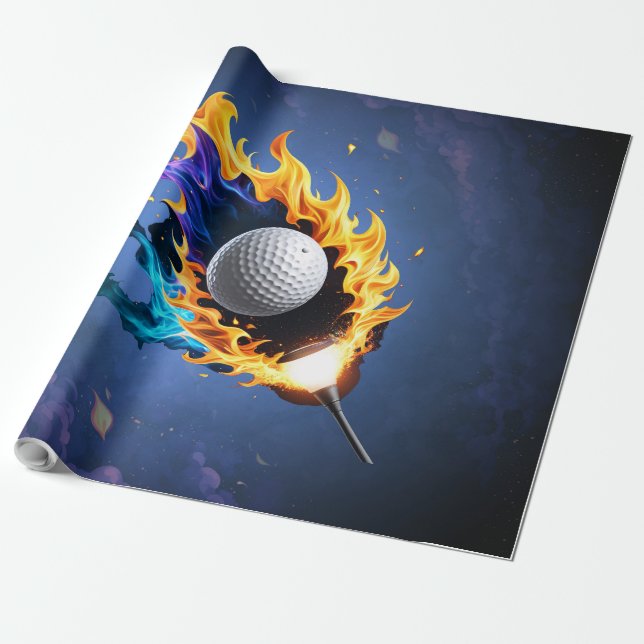 Papel De Regalo Intensidad de las llamas: La pelota de golf en acc (Desenrollado)