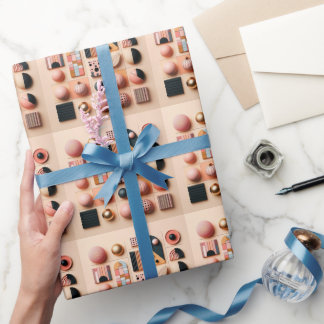 Papel De Regalo Interpretación abstracta contemporánea de Li inert