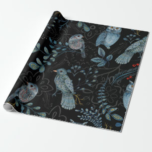 Papel De Regalo Intrincado patrón floral y de cachemira