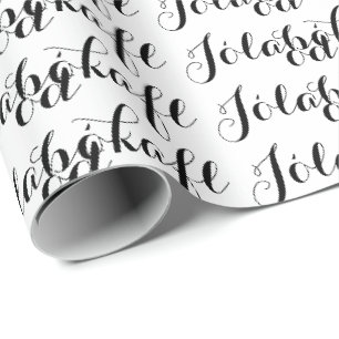 Papel De Regalo Inundación negra blanca del libro de la escritura