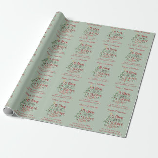 Papel De Regalo Inusual déjenos adorar Su nombre Feliz Navidad