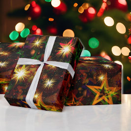 Papel De Regalo Inusual regalo de Navidades de Twinkle Stars