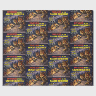 Papel De Regalo Invasion of the Saucer Squirrels