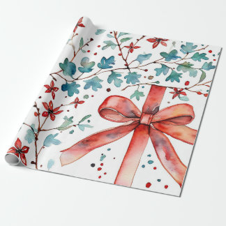 Papel De Regalo Invernadero rojo resplandor adorno