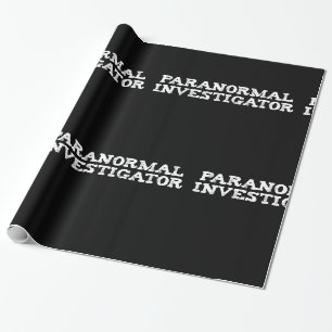 Papel De Regalo Investigador Paranormal Cazador de Fantasmas
