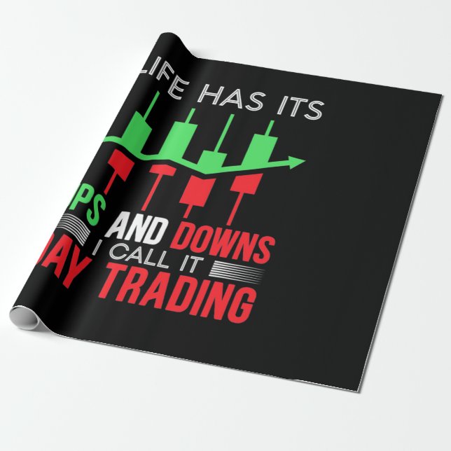 Papel De Regalo Investor I Call It Day Trading (Desenrollado)